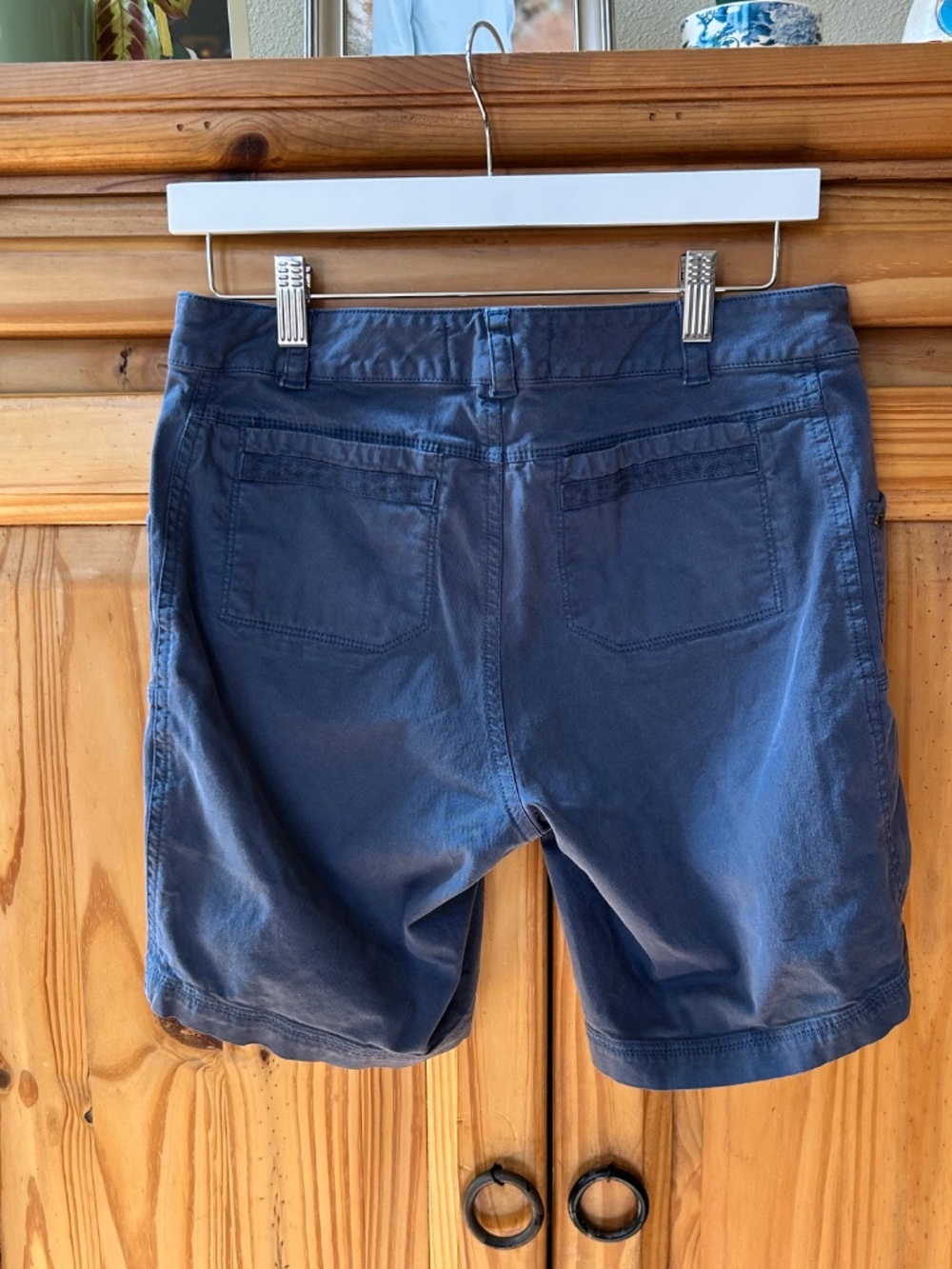 Aventura Shorts Blue Organic Cotton Pockets Women's‎ Size 4 - Picture 5 of 7